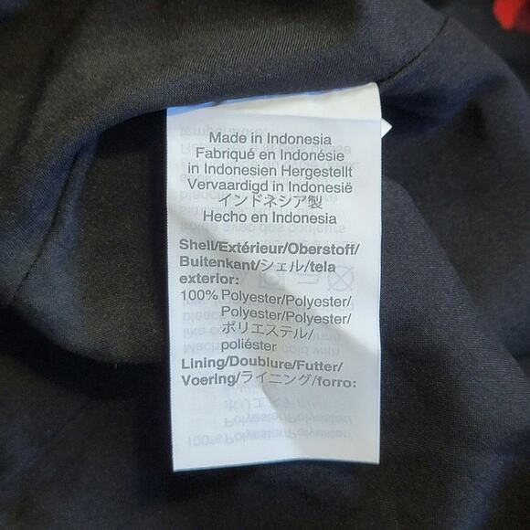 Madewell Black Red Floral Mini Dress V Neck Short Sleeve Fit and Flare Chic 4 - Picture 14 of 16